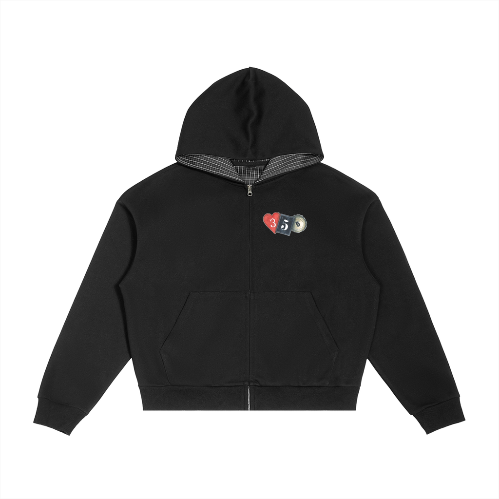 355 Flannel Zip-up Hoodie